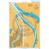 British Admiralty Nautical Chart 3069: La Garonne Bec d'Ambes to Bordeaux